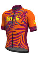 ALÉ Kolesarski dres s kratkimi rokavi - SUNSET - vijolična/oranžna