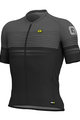 ALÉ Kolesarski dres s kratkimi rokavi - SLIDE - črna/siva