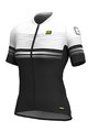ALÉ Kolesarski dres s kratkimi rokavi - SLIDE LADY - črna/bela