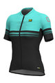 ALÉ Kolesarski dres s kratkimi rokavi - SLIDE LADY  - modra/črna