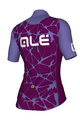ALÉ Kolesarski dres s kratkimi rokavi - CRACLE LADY - vijolična