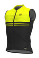 ALÉ Kolesarski dres brez rokavov - SLIDE - črna/rumena
