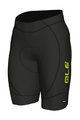 ALÉ Kolesarske kratke hlače brez naramnic - AGONISTA 2 - črna/rumena