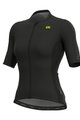 ALÉ Kolesarski dres s kratkimi rokavi - RACE LADY - črna