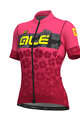 ALÉ Kolesarski dres s kratkimi rokavi - IBISCO LADY - črna/rožnata