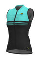 ALÉ Kolesarski dres brez rokavov - SLIDE LADY  - modra/črna