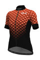 ALÉ Kolesarski dres s kratkimi rokavi - HEXA LADY  - oranžna/črna