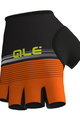 ALÉ Kolesarske rokavice s kratkimi prsti - CLASSICHE DEL NORD - oranžna/črna