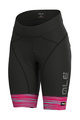 ALÉ Kolesarske kratke hlače brez naramnic - THE END LADY - rožnata/črna
