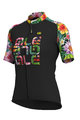 ALÉ Kolesarski dres s kratkimi rokavi - LAB FLOWER LADY - črna