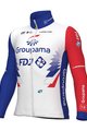ALÉ Kolesarska  podaljšana jakna - GROUPAMA FDJ 2022 - rdeča/modra/bela