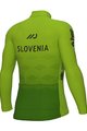 ALÉ Kolesarski dres z dolgimi rokavi zimski - SLOVENIA NATIONAL 22 - zelena