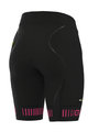 ALÉ Kolesarske kratke hlače brez naramnic - STRADA LADY - črna/rožnata