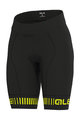 ALÉ Kolesarske kratke hlače brez naramnic - STRADA LADY - rumena/črna