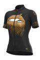 ALÉ Kolesarski dres s kratkimi rokavi - LIPS LADY - zlata/črna