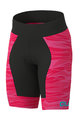 ALÉ Kolesarske kratke hlače brez naramnic - ROCK KIDS - rožnata/črna