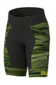 ALÉ Kolesarske kratke hlače brez naramnic - ROCK KIDS - zelena/črna