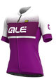 ALÉ Kolesarski dres s kratkimi rokavi - BLEND LADY - bela/vijolična