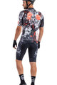ALÉ Kolesarski dres s kratkimi rokavi - SKULL - bela/rdeča/črna