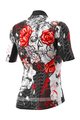 ALÉ Kolesarski dres s kratkimi rokavi - SKULL LADY - črna