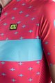 ALÉ Kolesarski dres s kratkimi rokavi - STARS LADY - rožnata/turkizna