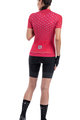 ALÉ Kolesarski dres s kratkimi rokavi - STARS LADY - rožnata/turkizna