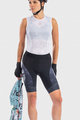 ALÉ Kolesarske kratke hlače brez naramnic - SKULL LADY - črna
