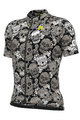ALÉ Kolesarski dres s kratkimi rokavi - MEXICO - siva/črna/bela