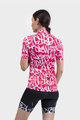 ALÉ Kolesarski dres s kratkimi rokavi - ALÉ SOLID RIDE LADY - bela/rdeča