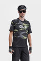 ALÉ Kolesarski dres s kratkimi rokavi - STAIN OFF ROAD MTB - zelena/siva/črna