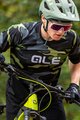 ALÉ Kolesarski dres s kratkimi rokavi - STAIN OFF ROAD MTB - zelena/siva/črna