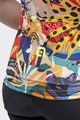 ALÉ Kolesarski dres s kratkimi rokavi - PR-R KENYA LADY - bež/modra/rumena/rdeča/bela