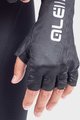 ALÉ Kolesarske rokavice s kratkimi prsti - SUNSELECT CRONO - črna/bela