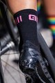 ALÉ Kolesarske klasične nogavice - LOGO Q-SKIN  - črna/rožnata
