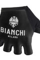 BIANCHI MILANO Kolesarske rokavice s kratkimi prsti - DIVOR - bela/črna