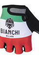 Bianchi Milano Kolesarske rokavice s kratkimi prsti - ALVIA - bela/rdeča/zelena