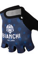 BIANCHI MILANO Kolesarske rokavice s kratkimi prsti - ALVIA - črna/modra