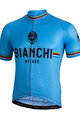 Bianchi Milano Kolesarski dres s kratkimi rokavi - NEW PRIDE - svetlo modra/črna