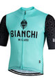 BIANCHI MILANO Kolesarski dres s kratkimi rokavi - PEDASO - črna/modra