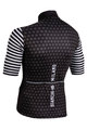 BIANCHI MILANO Kolesarski dres s kratkimi rokavi - DAVOLI - črna/bela