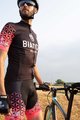 BIANCHI MILANO Kolesarski dres s kratkimi rokavi - PEDASO - rožnata/črna