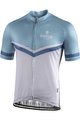 BIANCHI MILANO Kolesarski dres s kratkimi rokavi - OLLASTU - svetlo modra/bela