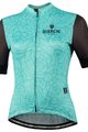 BIANCHI MILANO Kolesarski dres s kratkimi rokavi - SOSIO LADY - zelena/črna