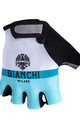 BIANCHI MILANO Kolesarske rokavice s kratkimi prsti - ANAPO - svetlo modra/bela