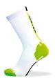 BIOTEX Kolesarske klasične nogavice - RACE - zelena/bela