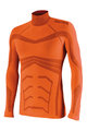 BIOTEX Kolesarska  majica z dolgimi rokavi - POWERFLEX WARM - oranžna