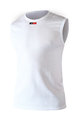 BIOTEX Kolesarska  majica brez rokavov - WINDPROOF - bela