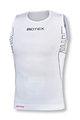 BIOTEX Kolesarska  majica brez rokavov - SEAMLESS - bela