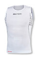BIOTEX Kolesarska  majica brez rokavov - SEAMLESS - bela