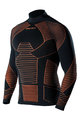 BIOTEX Kolesarska  majica z dolgimi rokavi - ICEBREAK - črna/oranžna